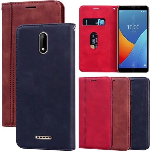 Leather Case For Wiko Sunny5 Cover Flip Capa Magnetic Funda on Wiko Sunny 5 Wallet Bag Protector Telefon Shell Cover Capa Coque