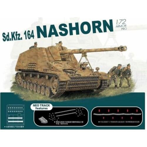 DRAGON 7626 1/72 Sd.Kfz.164 Nashorn w/NEO Track- Scale Model Kit