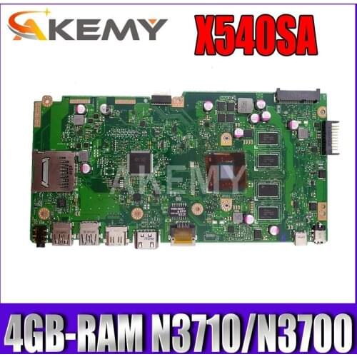 NEW X540SA mainboard REV 2.0 For Asus X540 X540S X540SA X540SAA laptop motherboard Test ok 4GB-RAM N3710/N3700 CPU