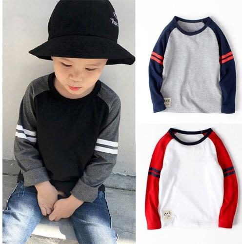 Autumn Boys T Shirt Girls Long Sleeve Tops Clothes for Children 5-16 Years Cotton Toddler Shirts Kids Clothes 2020 Tee Shirt