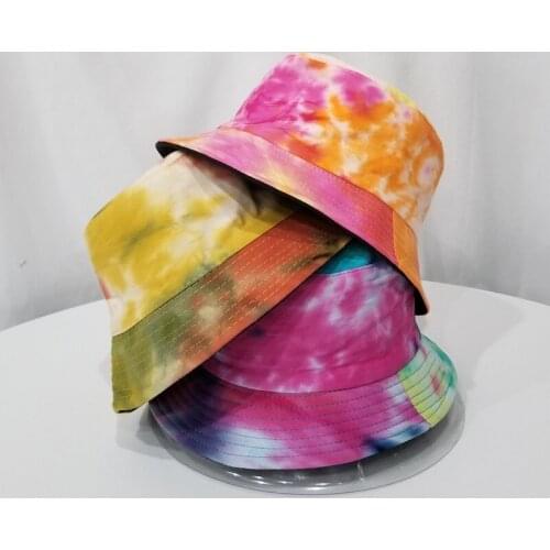 Women Summer Fashion Concsie Casual Colorful Flat Double Wear Sunscreen Beach Travel Bucket Hat Sun Prevent Chapeau