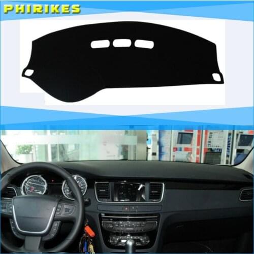 For Peugeot 508 2011 2012 2013-2016 Dashboard Cover Sun Shade Non-slip Dash Mat Pad Carpet Car Stickers Interior Accessories