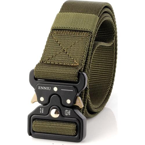 Military Equipment Army Mens Belt Tactical Designer Canvas Belts For Jeans Pants Casual Thick Nylon Male Trousers Belt Hunting