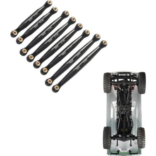 Remote Control Car Axial SCX24 C10 Chassis Aluminum Alloy Linkage Pull Rod (8Pcs/Sets) For 1/24 Scale Toys Car Model