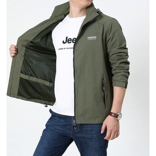 New Mens Windbreaker Jackets Waterproof Military Hooded Water Proof Wind Breaker Casual Coat Male Clothing Autumn Jackets Men