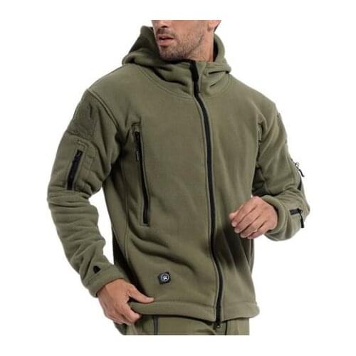 Military Outdoors Sports Fleece Jacket Winter Hooded Coat Softshell Hunting Clothes Zipper Chaquetas Hombre 5 Colors