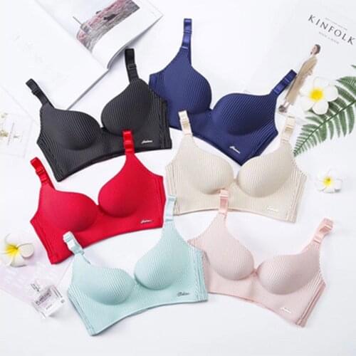 New Womens Push Up Bra Seamless Sexy Super Gather Un-wire Ladies Lingerie Padded Plus Size Bralette 30-40 A B C D Cup