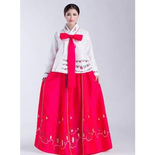 Female Korean Girls Princess Costume Korea Dance Performance Costumes Korean Traditional Dress Women Hanbok Korean