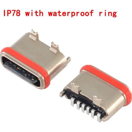 1-5pcs IP78Waterproof female seat For Huawei MediaPad T3 Tablet pc micro USB jack charging port,data port Tail plug connector