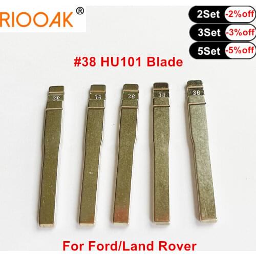 15/20/30pcs KD VVDI #38 HU101 Key Blade Remote Folding Flip Uncut Car Key Blade For Ford Fusion Focus Mondeo Land Rover Jaguar