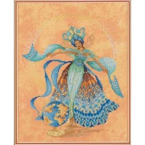 2021 Drop Shipping Embroidery Dance Figure Cross Stitch Patterns with 100% Cotton Flosses & Free Shipping for Wall Decor