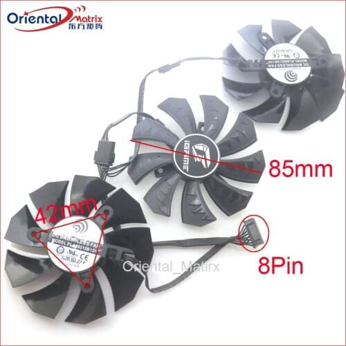 3pcs/Lot PLA09215B12H 12V 0.55A VGA Fan For iGame GTX1070 1080 RTX 2060 2070 2080 X Graphics Card Cooling Fan 4Wire 4Pin