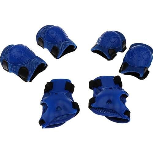6Pcs Kids Roller Skating Skateboard Bike Scooter Elbow Knee Pad Wrist Guard