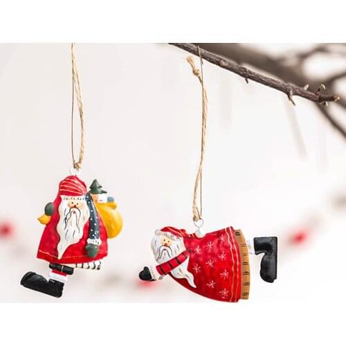 Angel New Year Metal Christmas Ornaments Pendants Hanging Gifts Xmas Tree Decor Home Decoration 2021 Christams Dropshipping