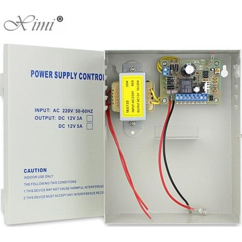AC 220V 3A Access Control Uninterrupted Power Supply Box For All Kinds of Electric Door Lock With Time Delay