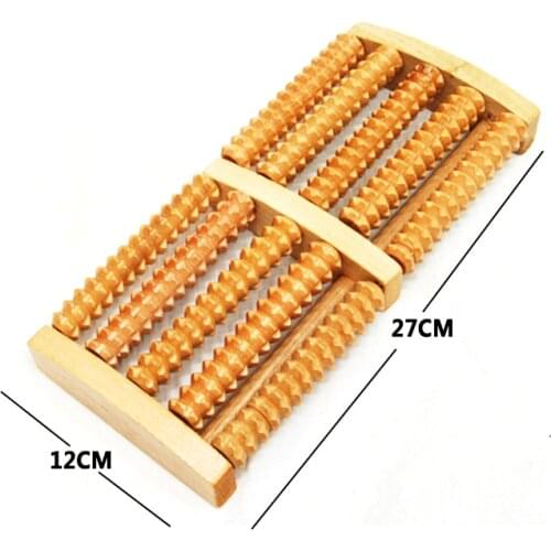 Dual Wooden Foot Feet Massager Roller Relieves Plantar Fasciitis Heel Arch Pain Stress Relief & Relaxation Gift Tool Product