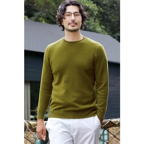 Zhili Mens Ribbed Hem&Sleeves Winter Wool Sweater with Mock Neck