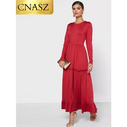 Latest Simple Plain Color Design Muslim Long Dress With Hijab Scarf Islamic Turkey Clothing Women Prayer Dresses For Ladies