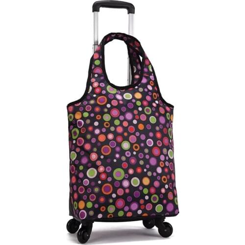 New Oxford cloth Travel Suitcase,Cabin Rolling Luggage Bag,Handbag with wheel ,Grocery shopping cart Detachable Trolley bag