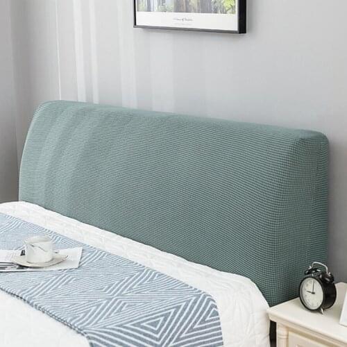Solid Color Bed Headboard Cover Modern Elastic Bed Head Cover Headboard Bedspread Dust Cover Spandex Bed Head Back Protection