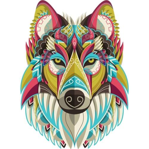 Jigsaw Puzzle Wolf Unique Wooden Animal Jigsaw Puzzles Mysterious 3D Puzzle Gift Kids Educational Puzzles Toys