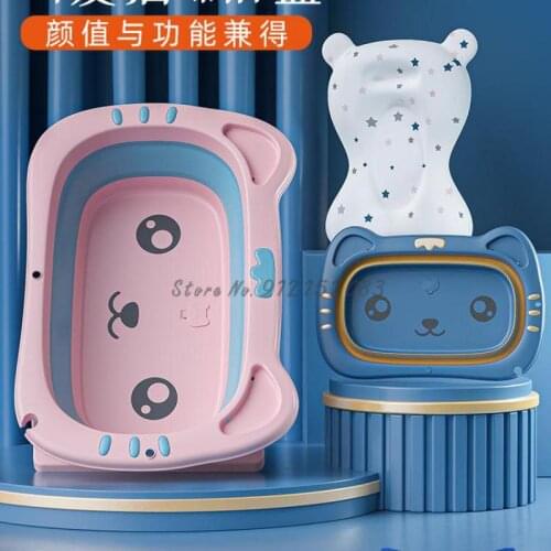 Newborn Baby Bathtub Baby Folding Bathtub Baby Can Sit And Lie In A Large Bath Bucket Childrens Household Appliances