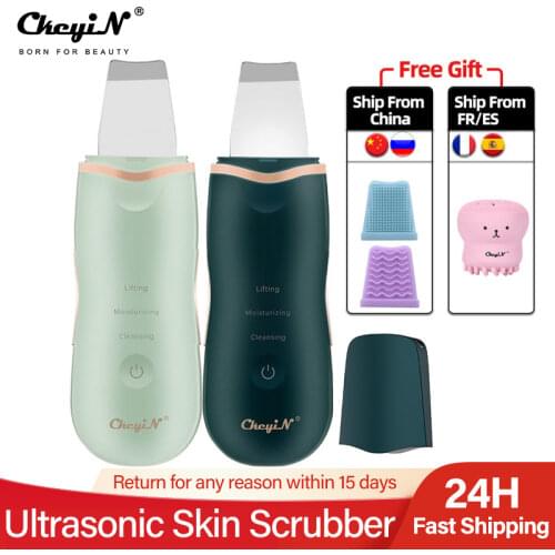 Ultrasonic Blackhead Scrubber High-frequency Vibration Pore Cleaner Facial Sonic Scrubber Massager Dead Skin Peeling Machine 0