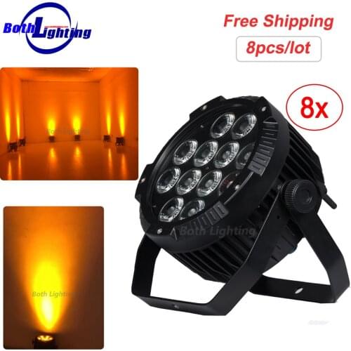 Waterproof Wireless Dmx LED Stage Par Light 12*18W RGBAW UV 6in1 Outdoor DJ Uplighting Battery Powered Wedding Uplighters