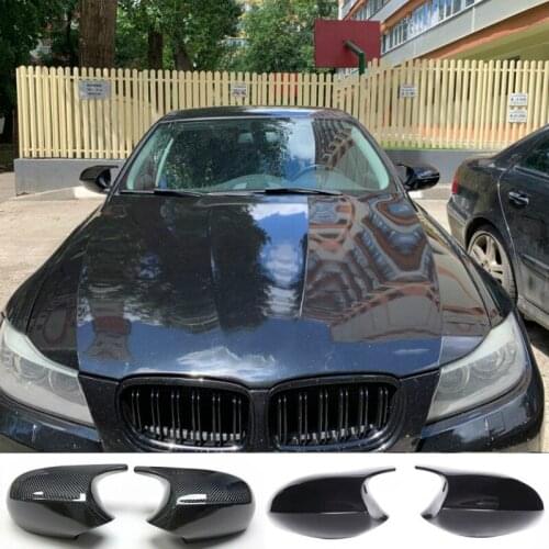 Mirror Cover E90 Carbon Fiber/ABS Car Rearview Mirror Cap Cover Direct Replace For BMW E90 E91 2008-11 E92 E93 2010-13 LCI
