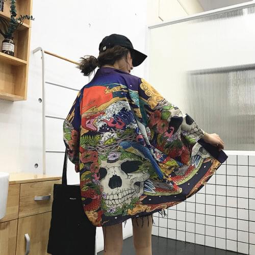 Geskeey Womens Tops And Blouses Harajuku Kawaii Shirt Japanese Streetwear Outfit Kimono Cardigan Female Yukata Blouse Girl