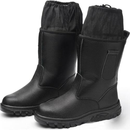 Winter Safety Shoes Cap Steel Toe Safety Shoe Boots For Man Work Shoes Men Waterproof Black Footwear Wear-resistant DXZ092