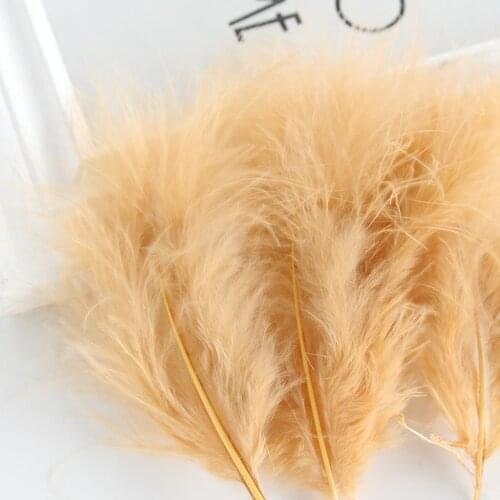 10-16cm/20pcs,Craft golden goose feather, Real feather for wedding party performance decoration, DIY accessories,Easter decor