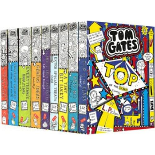 10 Books Tom Gates Extra Special English Educational Poor Handwriting Cartoon Books
