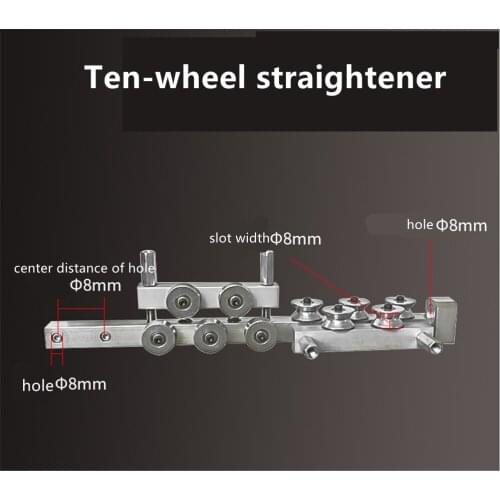 Ten-wheel straightener wire and cable straightener straightener straightening wire roller tool