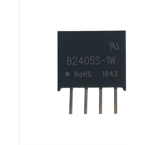10PCS B2405S-1W SIP-4 DC-DC Isolated power module 4V to 5V1W Step-down power supply for single chip microcomput New and original