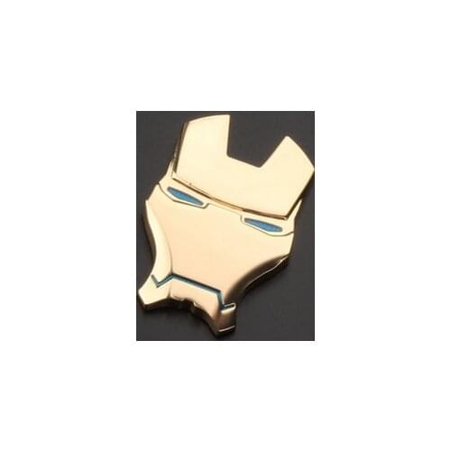 3D Gold Metal Iron Union Auto Emblem Decals Motorcycle Badge Stickers Car Accessories