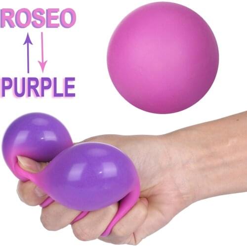 4PC Fidget Toys Stress Relief Balls for Kids and Adults Antistress Ball change colour Squeezing Ball Creative Hand Grip Pressure