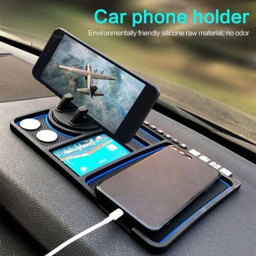 Car Anti-Slip Mat Pad Auto Dash Silicone Phone Holder Non Slip Sticky Anti Slide Dashboard GPS Mount Bracket Parking Number Card