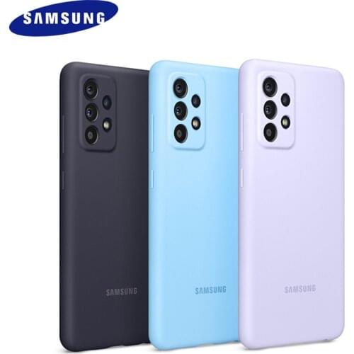 For Samsung Galaxy A52 A72 Case A12 A82 5G Liquid Silicone Soft Cover High Quality Fall Prevention Shell With Camera Protection