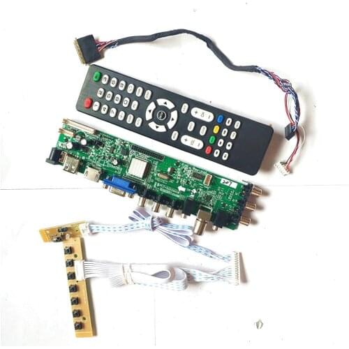 For N133B6-L01/L02/L04/L23/L24/L25/L26 LVDS HDMI-Compatible VGA USB AV TV 3663 40PIN DVB digital 1366*768 LCD Controller board