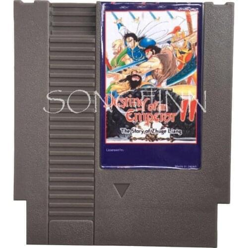 Destiny Of An Emperor 2 Game Cartridge Card for 72 Pin 8 Bit Video Game Console retro Classic Card