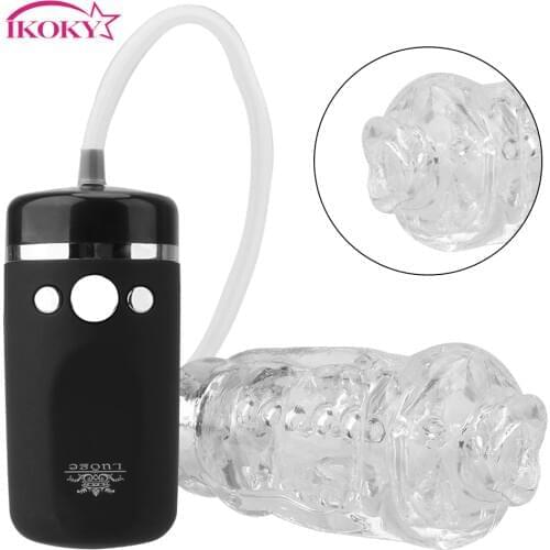 IKOKY Male Masturbator Cup Sex Toy For Men Sex Product Adult Products Strong Suck Oral Sex Machine Electric Blowjob Vibrating