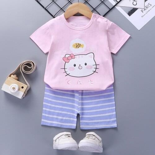 Girls Clothing Set Girls Clothes Childrens Clothing Suits Top Cotton Pants Suit 2pcs Clothing Sets Kids Clothes 9M24M3T5T6T