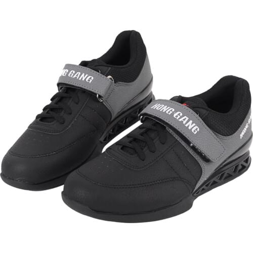 TaoBo Professional Weightlifting Shoes for Man and Women Squat Training Leather Anti Slip Resistant Weight lifting Shoes Size 36