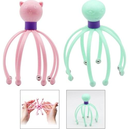 Scalp Massagers Rejuvenating Head No Hair Pulling Wire for Deep Relaxation Head Massage Tool Massage Octopus Scalp Stress Relax