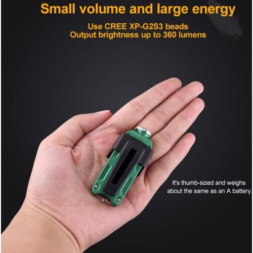 Metal Keychain Light Built In 500 mah Battery USB Rechargeable KeyButton mini White Light Flashlight for Outdoor Camping