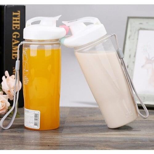 500ML Fashion Creative Share Drink Water Bottle Plastic Bottles Cute Botella Camping Sports Men Women Student Fitness Drinkware
