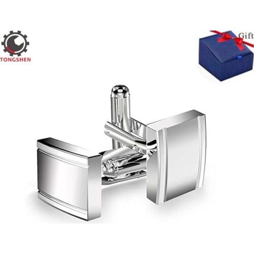 Clinks for Men Cufflinks Set for Groomsman Tuxedo Wedding Silver Tone Jewelry Stainless Steel Classic Tuxedo Shirt Cufflinks