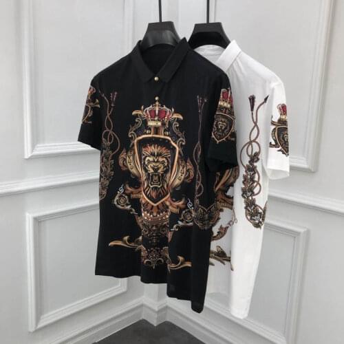Europe Style Mens Summer High quality embroidery Polo Shirts B849
