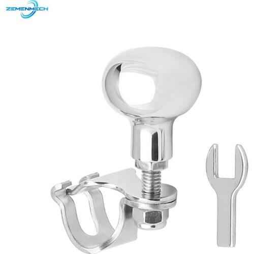 316 Stainless Steel Steering Wheel Power Handle Ball Grip Knob Turning Helper Hand Control For Marine Boat Yacht Accessories